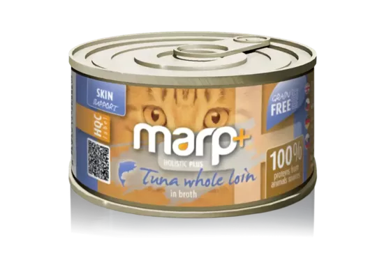 Marp Holistic Plus – Tuna whole loin in broth - Tunča fileja buljonā, 70g